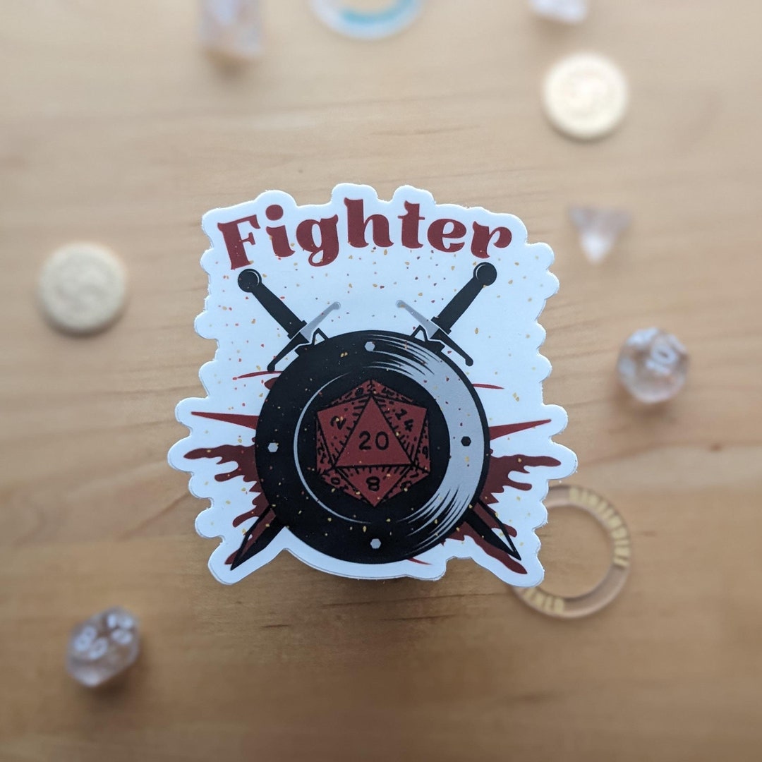 Dnd Switch Sticker Fighter Dnd Sticker Dnd Sticker Dnd Classes Dungeons and Dragons D20 ...