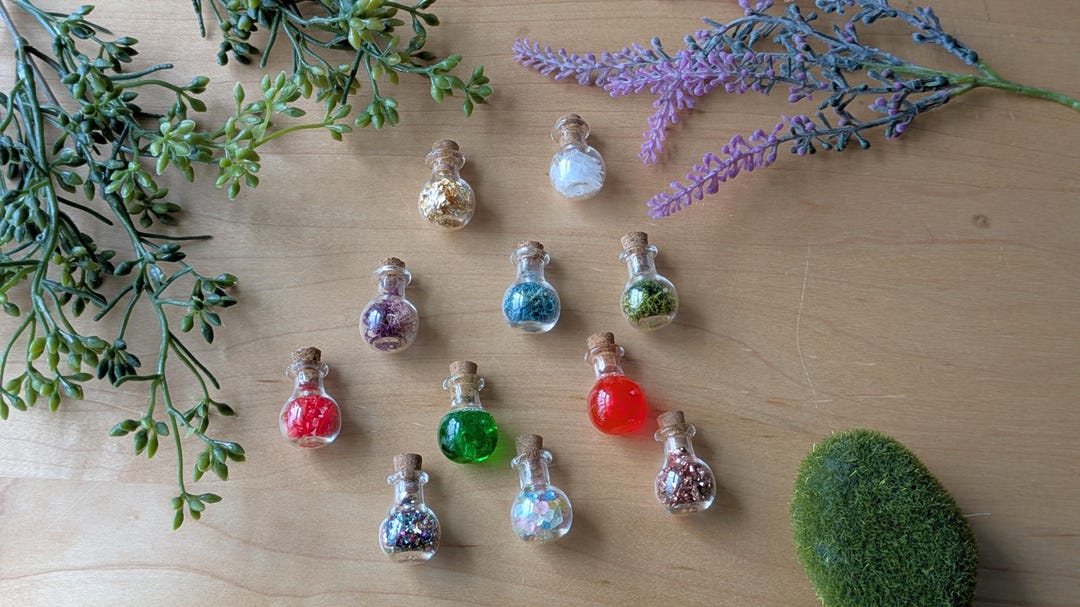 Bulk-miniature Potion Bottles| Dollhouse Potion Bottles| 1:12 Scale ...