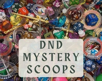 DnD Scoops| Mystery Scoops| Loot Scoops| Trinkets| Dnd Themed Scoops| Confetti Scoops| Mystery Bag| Mystery Gift| Dice Goblin Scoops| D&D