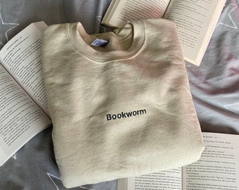 Bookworm embroidered sweatshirt