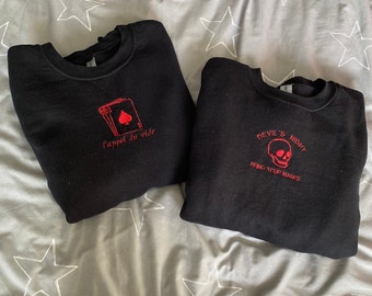 Des Teufels Nacht von Penelope Douglas , besticktem Sweatshirt von Will Grayson und Teufels Nacht Design.