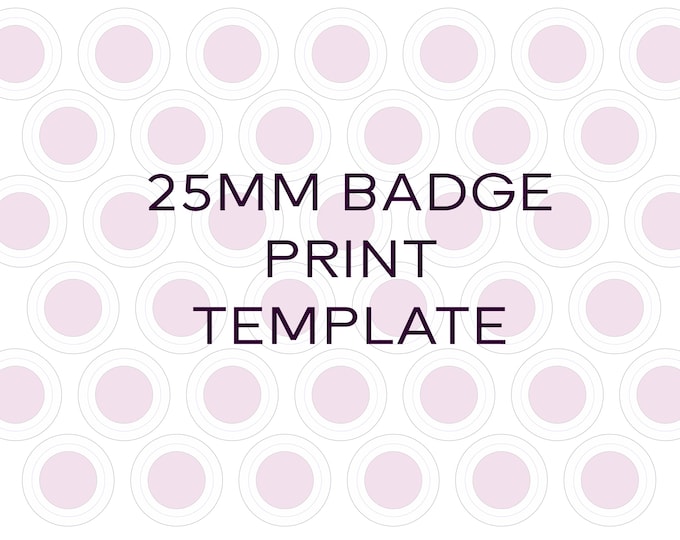 Badge Making Template.pdf 58mm Badge Template. Guide for Badge Maker. Badge Print Template - Etsy