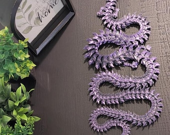 Nightshade Dragon 44 Inch Black Purple Articulated Dragon | Large Fantasy Dragon Figure | Collectible Desk Decor | Gift for Dragon Lovers