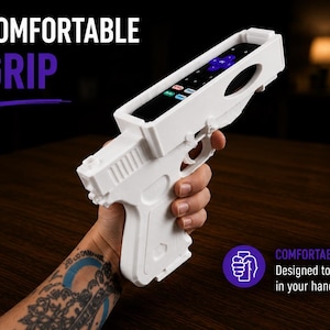 Roku Remote Gun Holder – 3D Printed Remote White