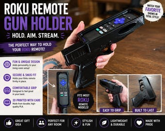 Roku Remote Gun Holder – 3D Printed Remote