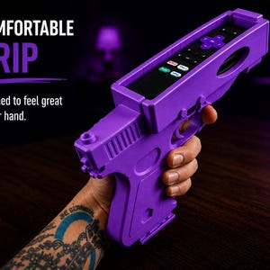 Roku Remote Gun Holder – 3D Printed Remote Purple
