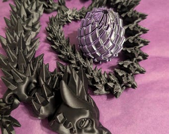 Infernozar Dragon |Surprise 3D Printed Dragon Gift Box | Fantasy Collectible Mystery Box | Random Dragon Egg Included