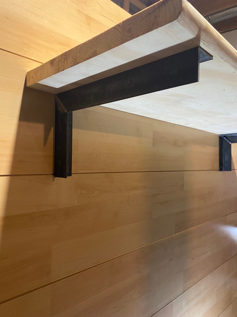 Heavy Duty Steel Shelf Brackets Extra Sturdy Angle Iron Etsy