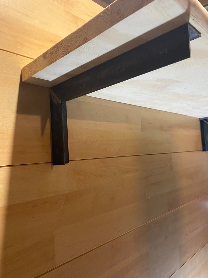 Heavy Duty Steel Shelf Brackets Extra Sturdy Angle Iron Etsy