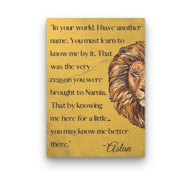 Narnia Wall Art | C.S. Lewis | Aslan | Jesus | Kids decor | Printable | Instant Download | Christian | Library | Church | Office