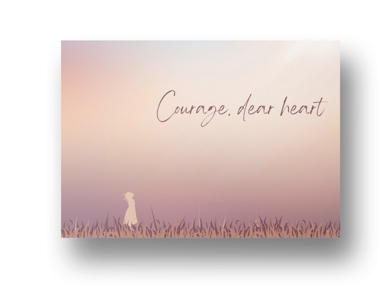 Courage Dear Heart Wall Art Printable CS Lewis Decor - Etsy