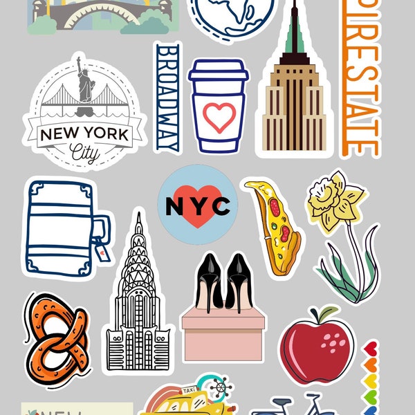 New York Sticker Etsy