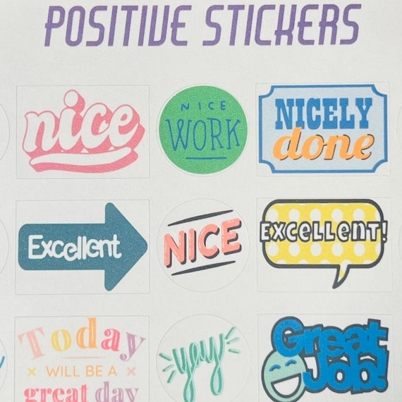 School Stickers Teachers Sticker Positive Stickers Encouraging