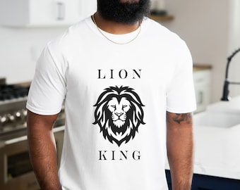 Lion King T Shirt for Men, Gift For Him, Strong Men Tee