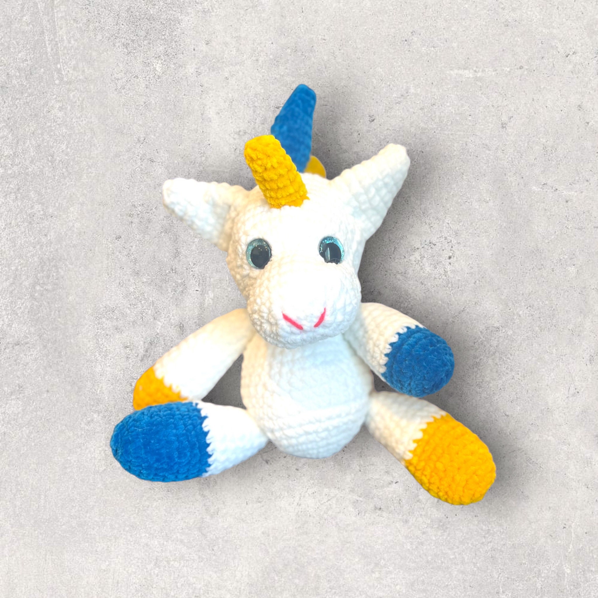 Handmade Crochet Plush Unicorn — Brittany's Buttons