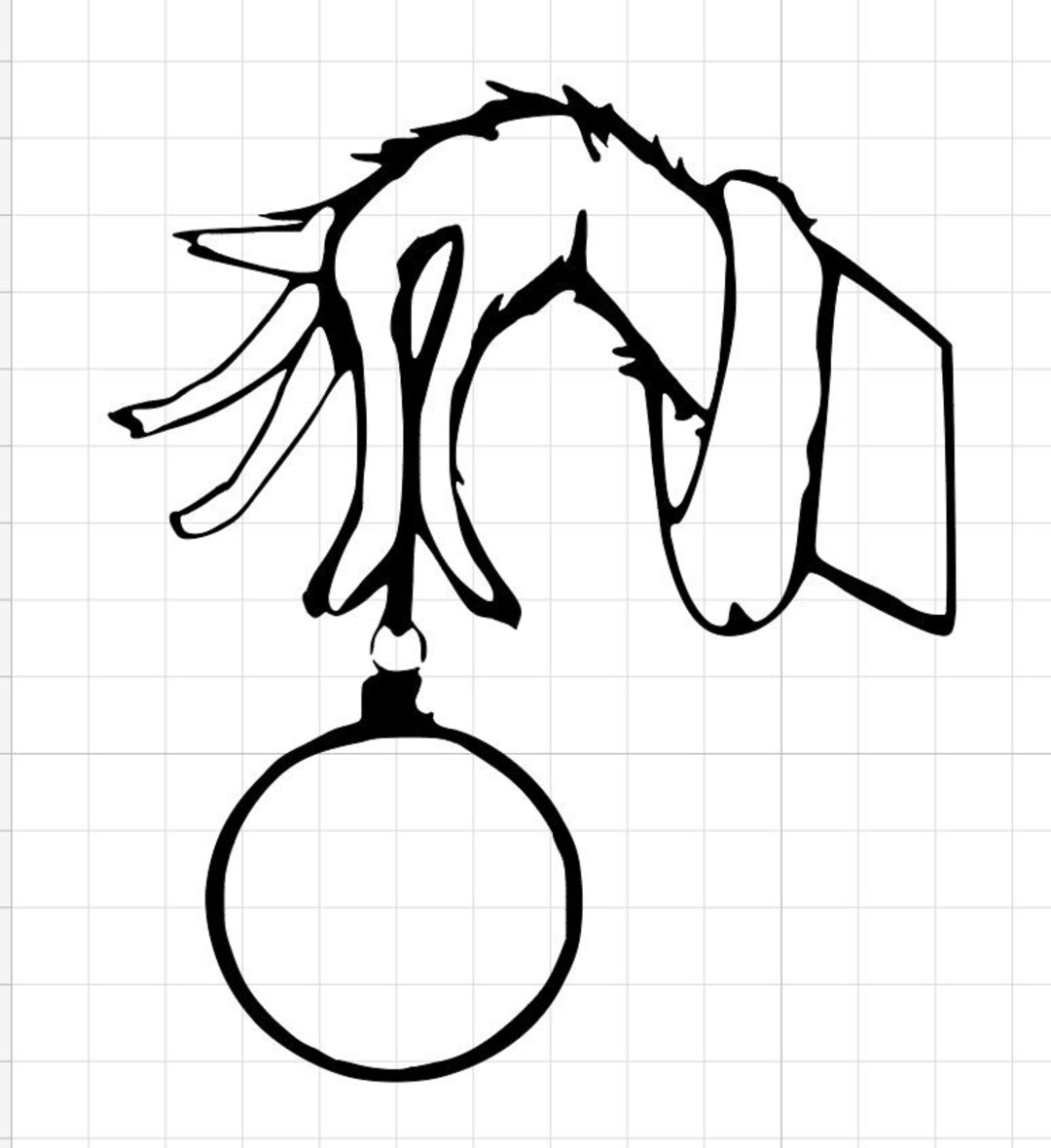 Grinch Hand Christmas Decal Sticker Ironon Tshirt Sweater Etsy