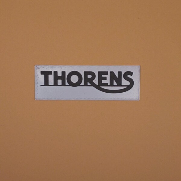 Thorens logo, music amplifier