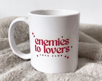 Enemies to Lovers Mug | Bookish | Book Inspired | Booktok | Book Trope Coffee Mug