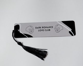 Dark Romance Love Club Metal Bookmark