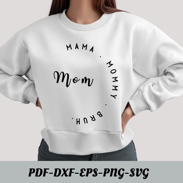 Ma. Mama. Mama. Mama Bruh SVG PNG PDF, Muttertag SVG, Mama Shirt svg, Geschenk für Mama svg, Mama Leben svg, Png geschnittene Dateien für Circut Sublimation