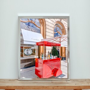 Paris Cartier Store Luxury Fashion Wall Art Digital Print