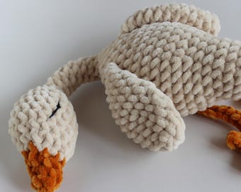 Goose Plushie – Handmade Crochet Companion