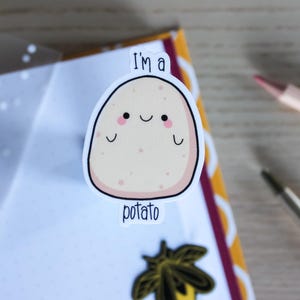 Soy una patata - Adhesivo troquelado resistente al agua