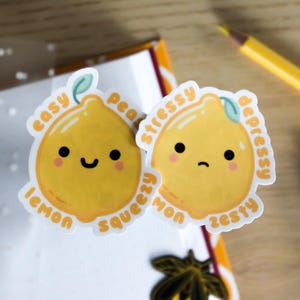 Presse-citron facile à réaliser - Stressant et dépressif et zesté de citron - Stickers imperméables découpés