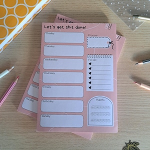 A5 Wochenplaner Notizblock – flexibles, ADHS-freundliches Design