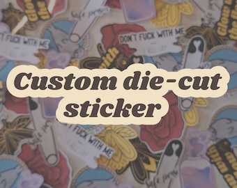 Custom die-cut stickers - However many fit on one A4 sheet