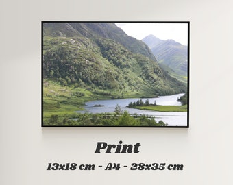 Scotland river with mountains - Fine Art Photography Print