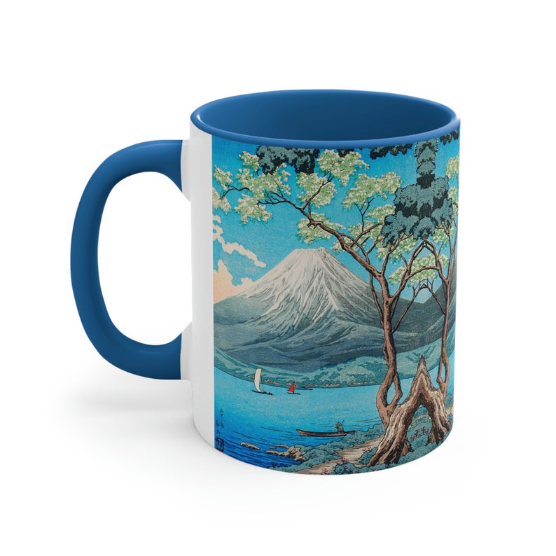 Mount Fuji Art Mug – Hiroaki Takahashi Shin-Hanga Landscape Coffee Cup, Japanese Nature Gift for Art Lovers image 3