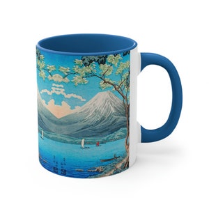 Mount Fuji Art Mug – Hiroaki Takahashi Shin-Hanga Landscape Coffee Cup, Japanese Nature Gift for Art Lovers image 4
