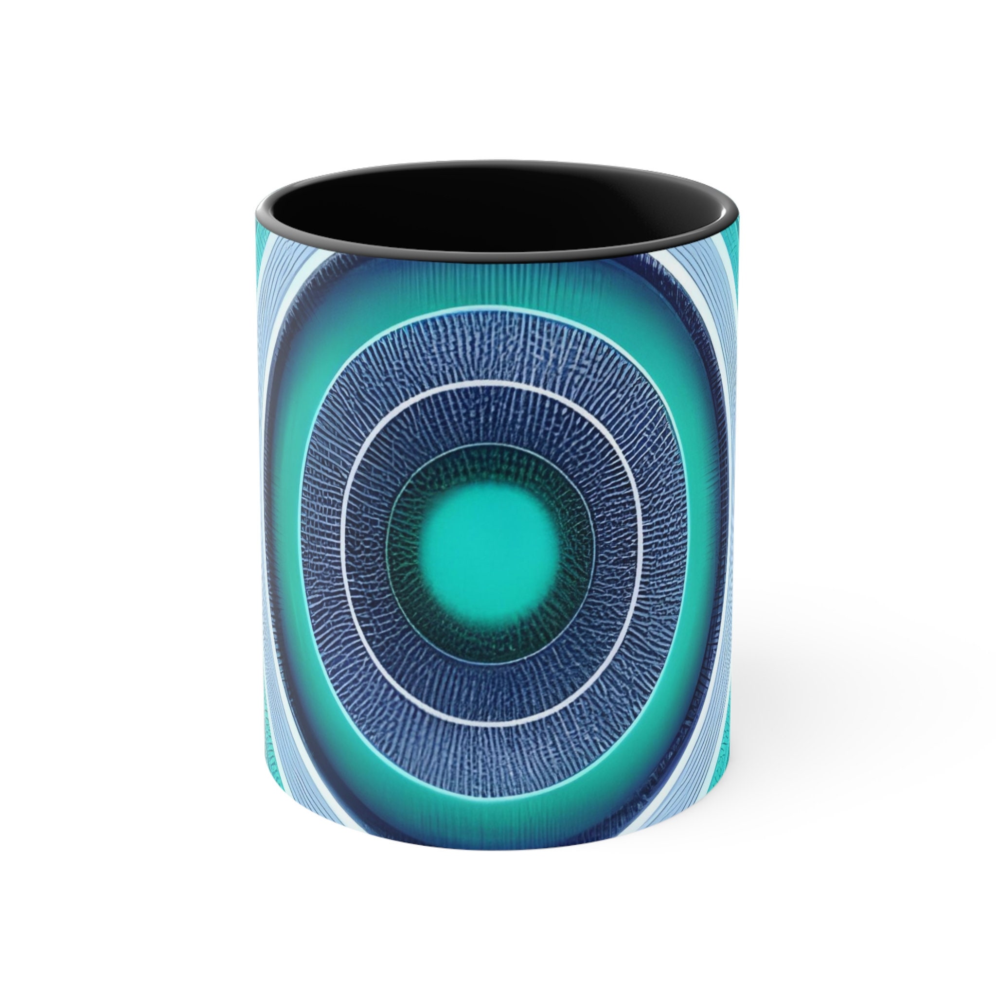 Bullseye Blues Minimalist Coffee Mug-unique Ceramic Coffee Mug - Etsy