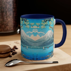 Mount Fuji Art Mug – Hiroaki Takahashi Shin-Hanga Landscape Coffee Cup, Japanese Nature Gift for Art Lovers image 9