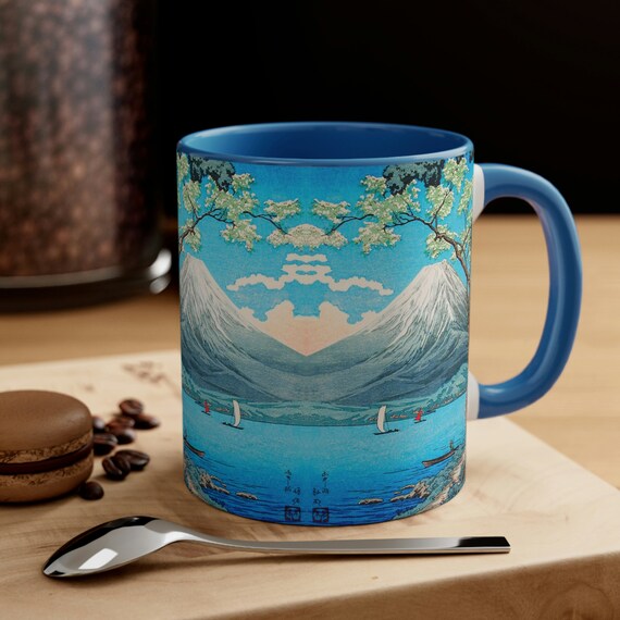 Mount Fuji Art Mug – Hiroaki Takahashi Shin-Hanga Landscape Coffee Cup, Japanese Nature Gift for Art Lovers