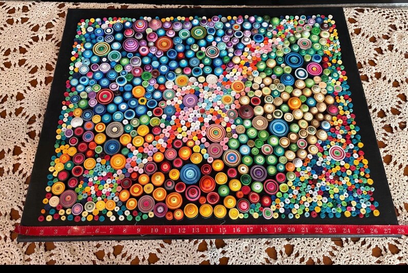 Handcrafted Galaxy Quilled Paper Wall Art: 3D Home Decor image 11
