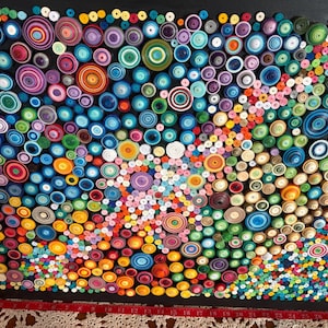 Handcrafted Galaxy Quilled Paper Wall Art: 3D Home Decor image 12