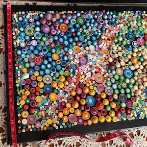 Handcrafted Galaxy Quilled Paper Wall Art: 3D Home Decor image 10