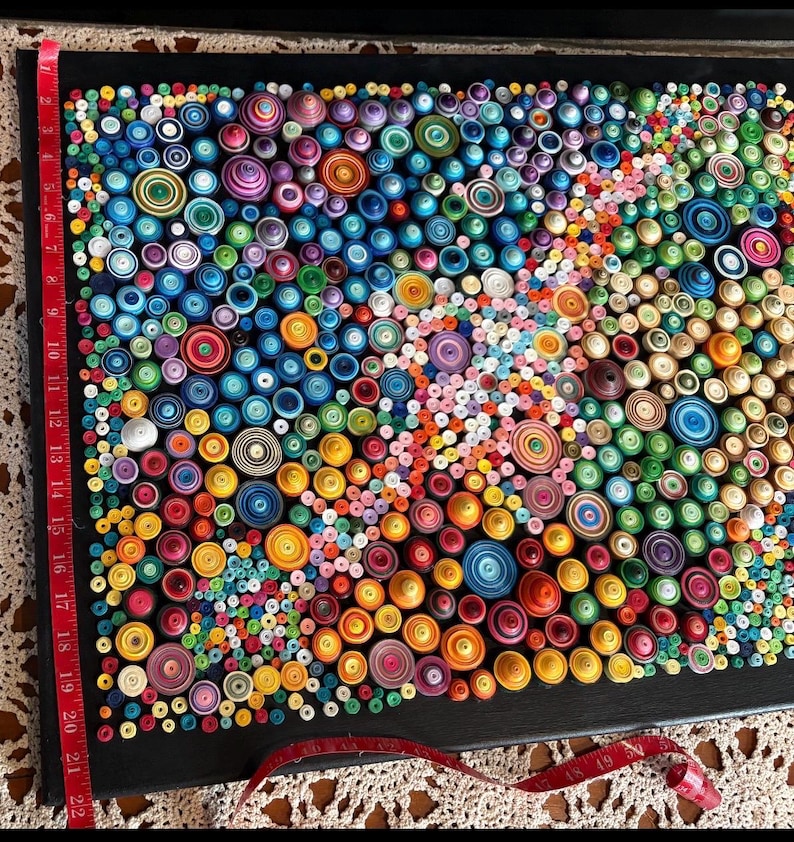 Handcrafted Galaxy Quilled Paper Wall Art: 3D Home Decor image 10