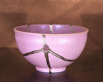 Kintsugi Bowl, Pink Kintsugi Bowl, Kintsugi Pottery, Wabi Sabi, Get Well Soon Gift, Grieving Friend Gift, Mothers Day Gift, Sympathy Gift