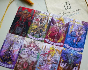 FFXIV Astrologian Tarot Cards, FF14 Final Fantasy 14 Astrologian Cards Set