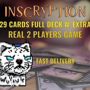 Inscryption Card Game With 229 Cards. REAL 2 Players Game w/Extras zdjęcie 5
