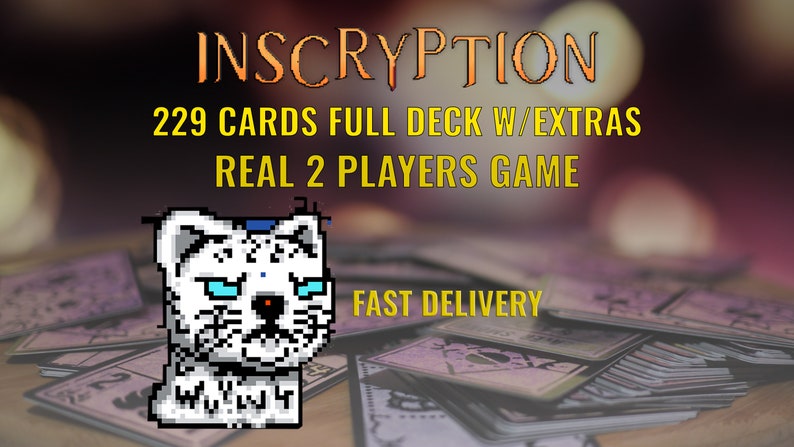 Inscryption Card Game With 229 Cards. REAL 2 Players Game w/Extras zdjęcie 5