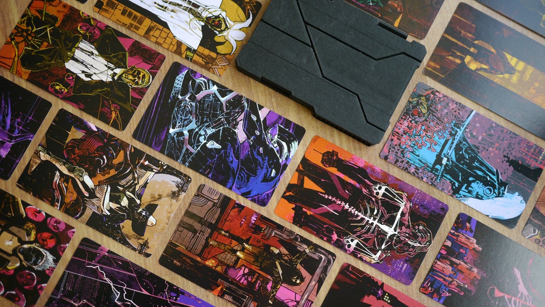 Cyberpunk Tarot Deck 24 Cards, Stargate Tarot Deck, Art Print