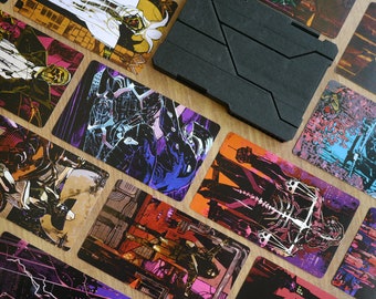 Cyberpunk Tarot Deck 28 Cards with 3D Box, Phantom Liberty 4 Emperor, Stargate Tarot Deck, Art Print Collectible Card