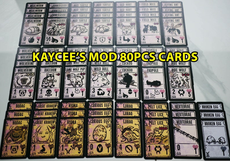 Geheimes Kartenspiel mit 229 Karten. Echtes 2 Spieler Spiel mit Extras Kaycee's Mod (80pcs)