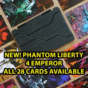 Baralho de Tarô Cyberpunk com 28 Cartas, Phantom Liberty 4, Imperador, Stargate, Carta Colecionável com Impressão Artística