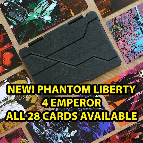 Cyberpunk Tarot Deck 28 Cards Phantom Liberty 4 Emperor, Stargate Tarot Deck, Art Print Collectible Card