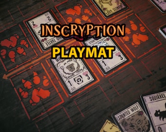 Inscryption Card Game Playmat, High Detailed Playmat for Inscryption